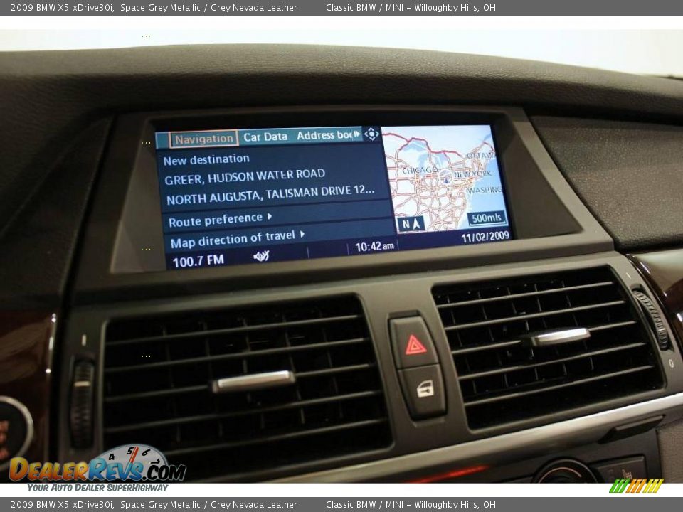 2009 BMW X5 xDrive30i Space Grey Metallic / Grey Nevada Leather Photo #17
