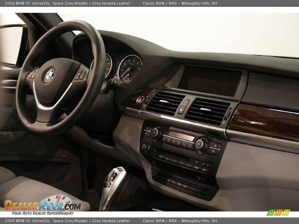 2009 BMW X5 xDrive30i Space Grey Metallic / Grey Nevada Leather Photo #21