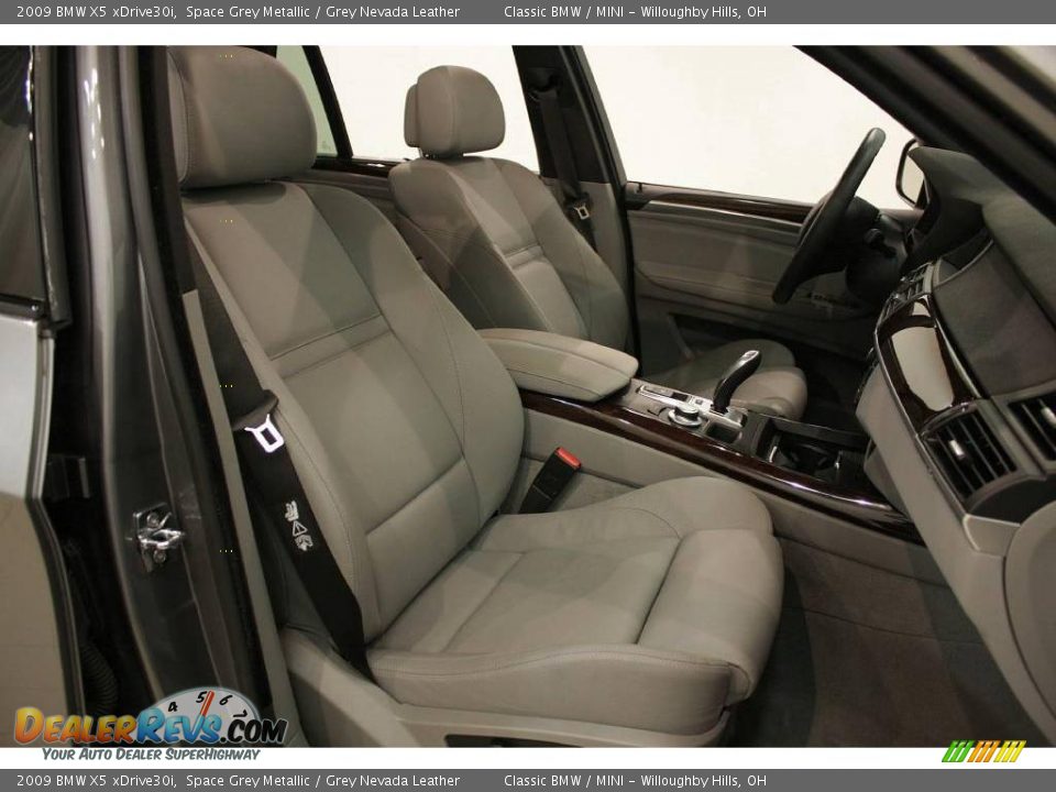2009 BMW X5 xDrive30i Space Grey Metallic / Grey Nevada Leather Photo #22