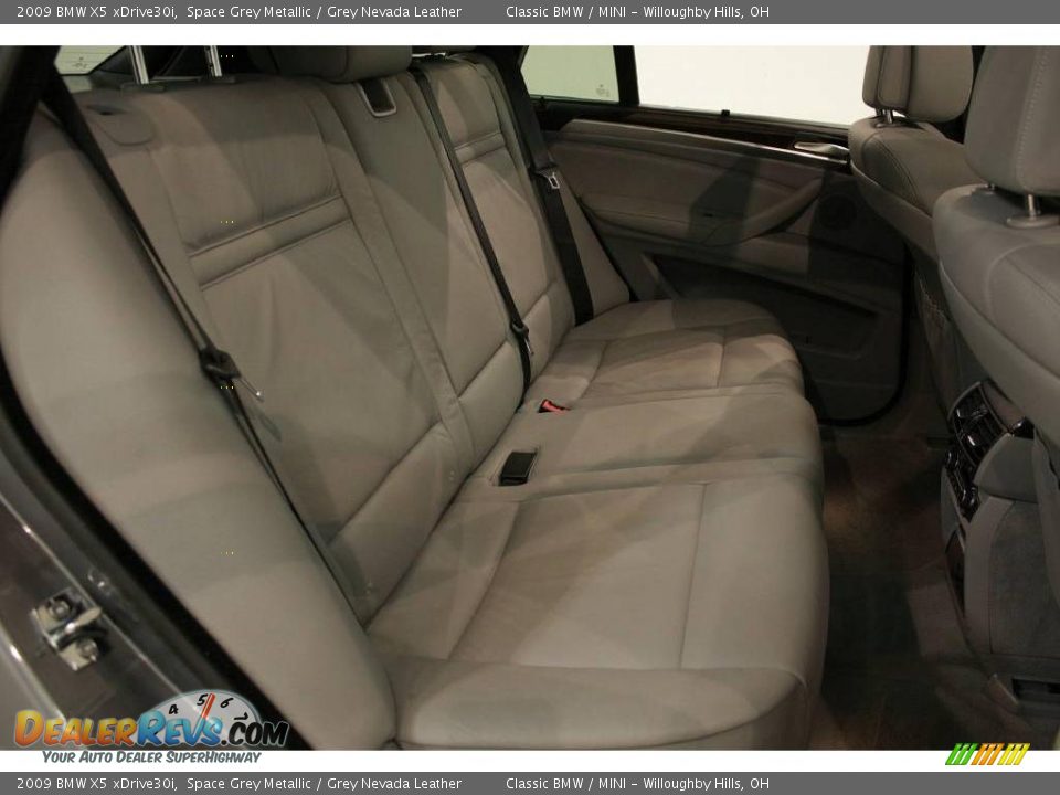 2009 BMW X5 xDrive30i Space Grey Metallic / Grey Nevada Leather Photo #23
