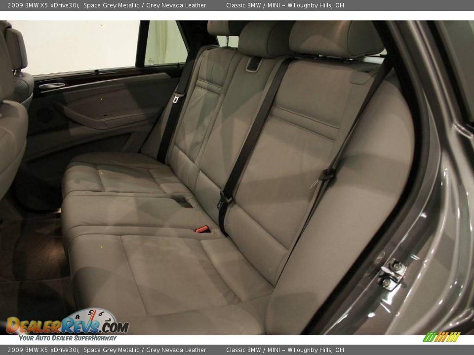 2009 BMW X5 xDrive30i Space Grey Metallic / Grey Nevada Leather Photo #24