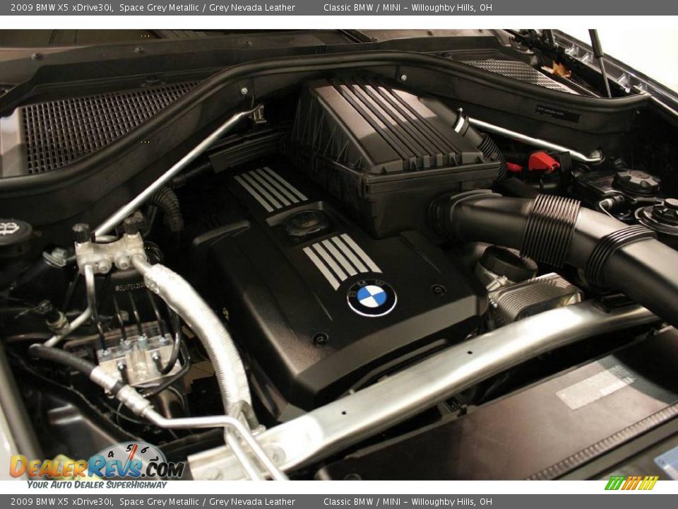 2009 BMW X5 xDrive30i Space Grey Metallic / Grey Nevada Leather Photo #27