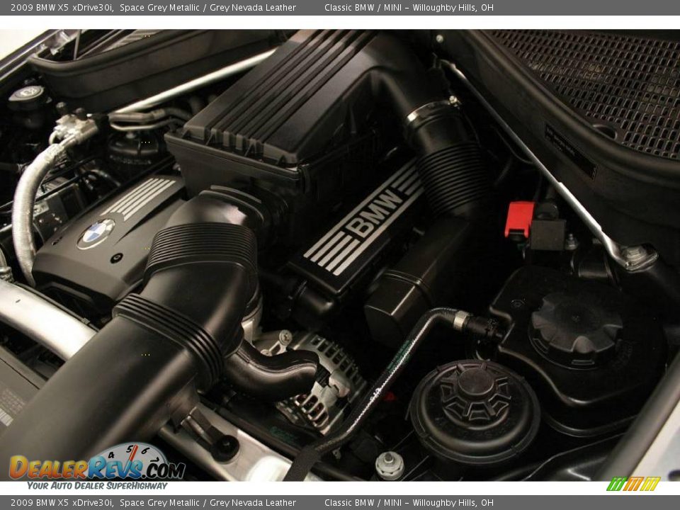 2009 BMW X5 xDrive30i Space Grey Metallic / Grey Nevada Leather Photo #28
