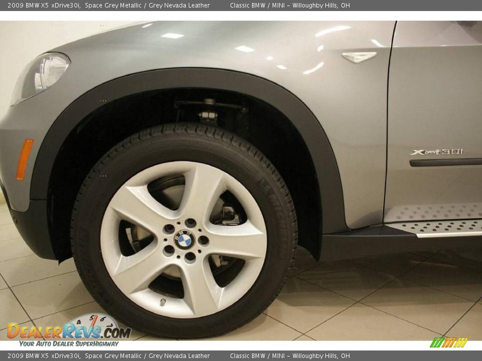 2009 BMW X5 xDrive30i Space Grey Metallic / Grey Nevada Leather Photo #29