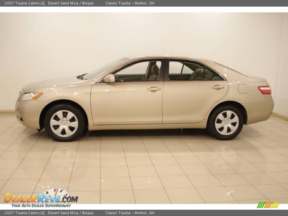2007 Toyota Camry LE Desert Sand Mica / Bisque Photo #4