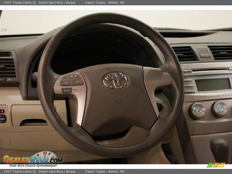2007 Toyota Camry LE Desert Sand Mica / Bisque Photo #10