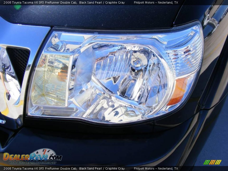 2008 Toyota Tacoma V6 SR5 PreRunner Double Cab Black Sand Pearl / Graphite Gray Photo #10