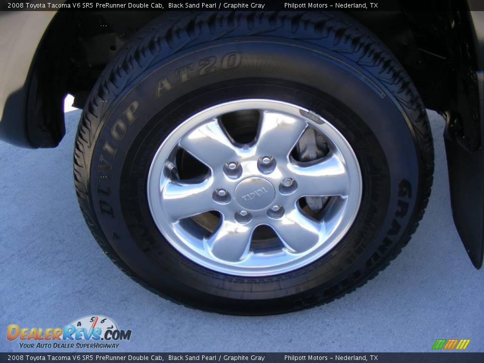 2008 Toyota Tacoma V6 SR5 PreRunner Double Cab Black Sand Pearl / Graphite Gray Photo #13