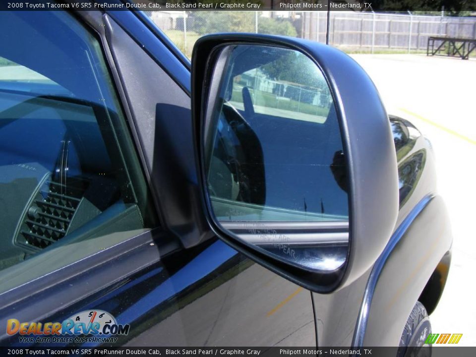 2008 Toyota Tacoma V6 SR5 PreRunner Double Cab Black Sand Pearl / Graphite Gray Photo #18