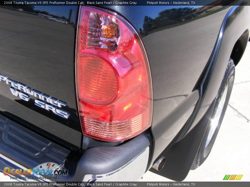 2008 Toyota Tacoma V6 SR5 PreRunner Double Cab Black Sand Pearl / Graphite Gray Photo #19