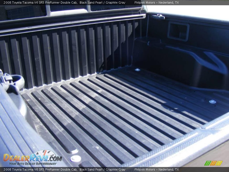 2008 Toyota Tacoma V6 SR5 PreRunner Double Cab Black Sand Pearl / Graphite Gray Photo #21