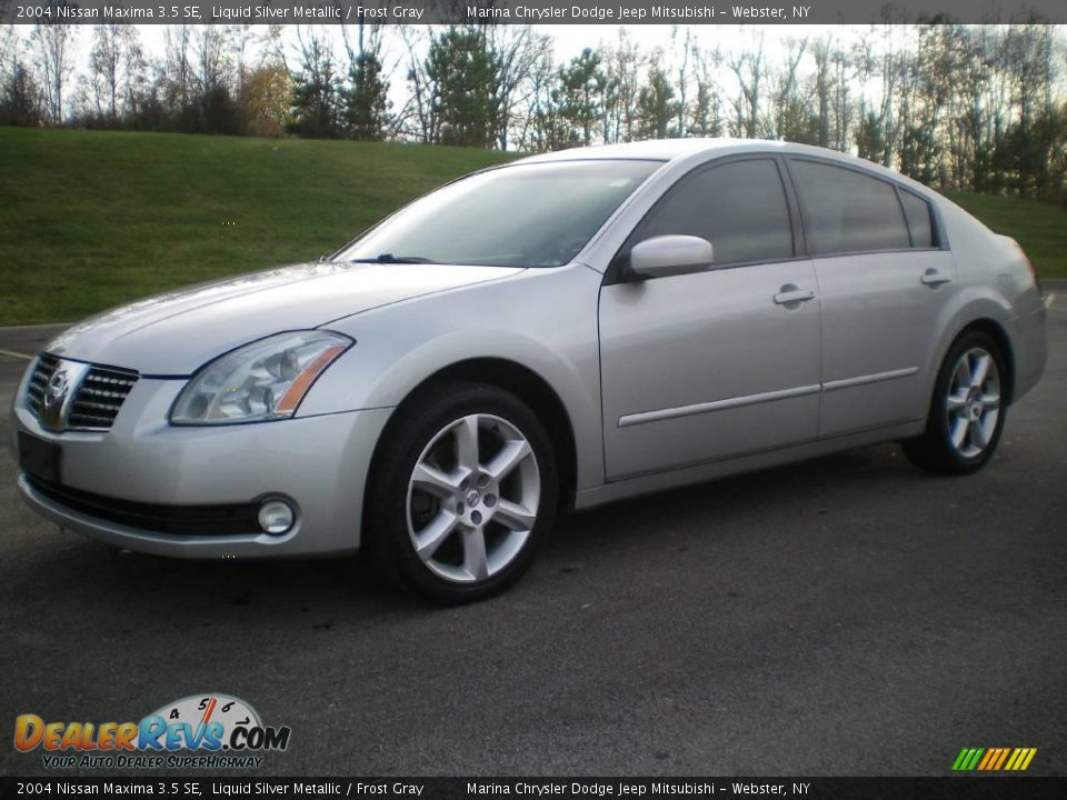 2004 Nissan Maxima 3.5 SE Liquid Silver Metallic / Frost Gray Photo #1