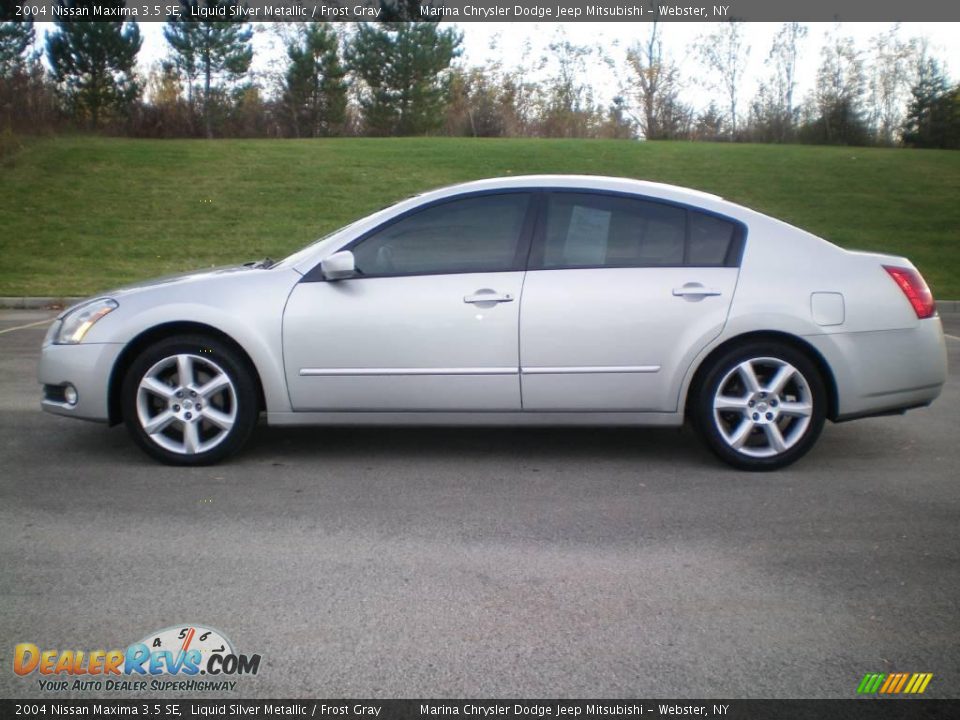 2004 Nissan Maxima 3.5 SE Liquid Silver Metallic / Frost Gray Photo #2