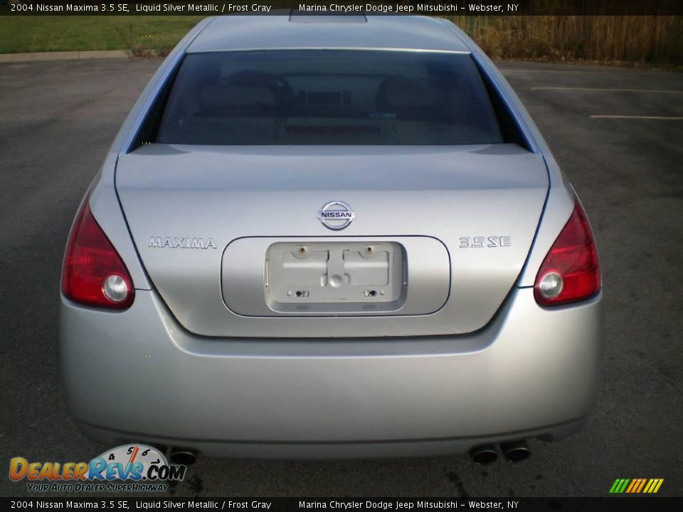 2004 Nissan Maxima 3.5 SE Liquid Silver Metallic / Frost Gray Photo #4