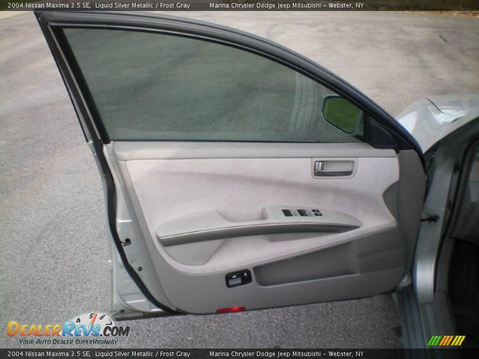 2004 Nissan Maxima 3.5 SE Liquid Silver Metallic / Frost Gray Photo #10