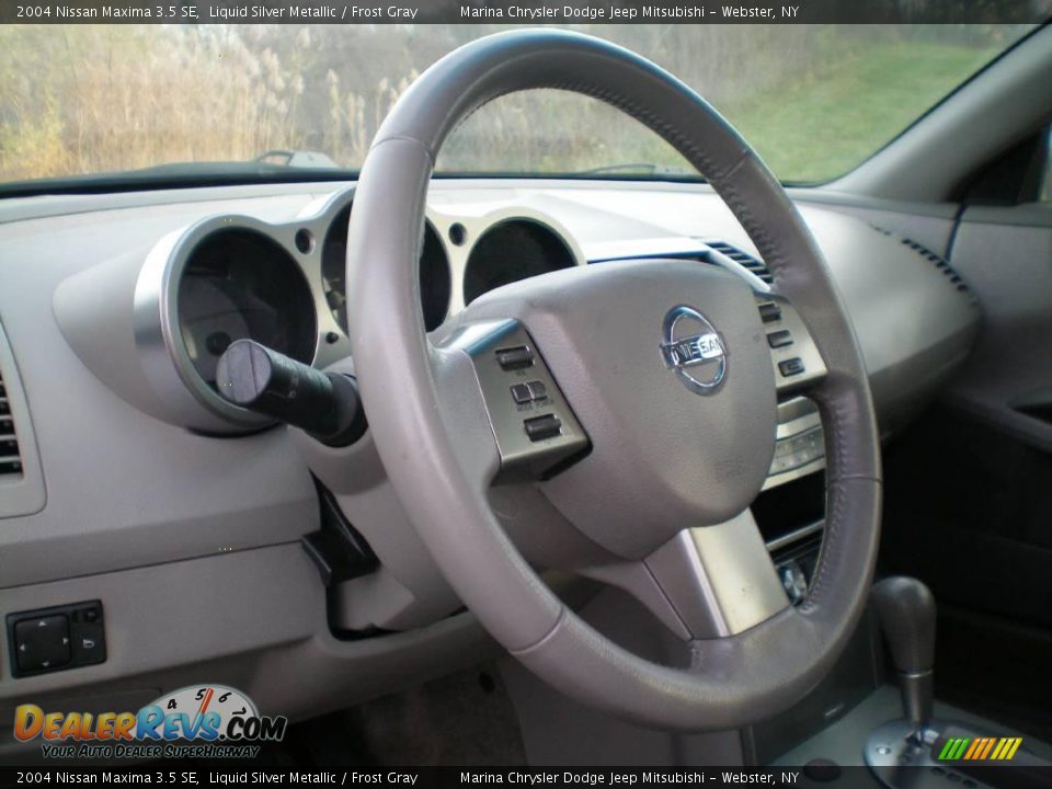2004 Nissan Maxima 3.5 SE Liquid Silver Metallic / Frost Gray Photo #11