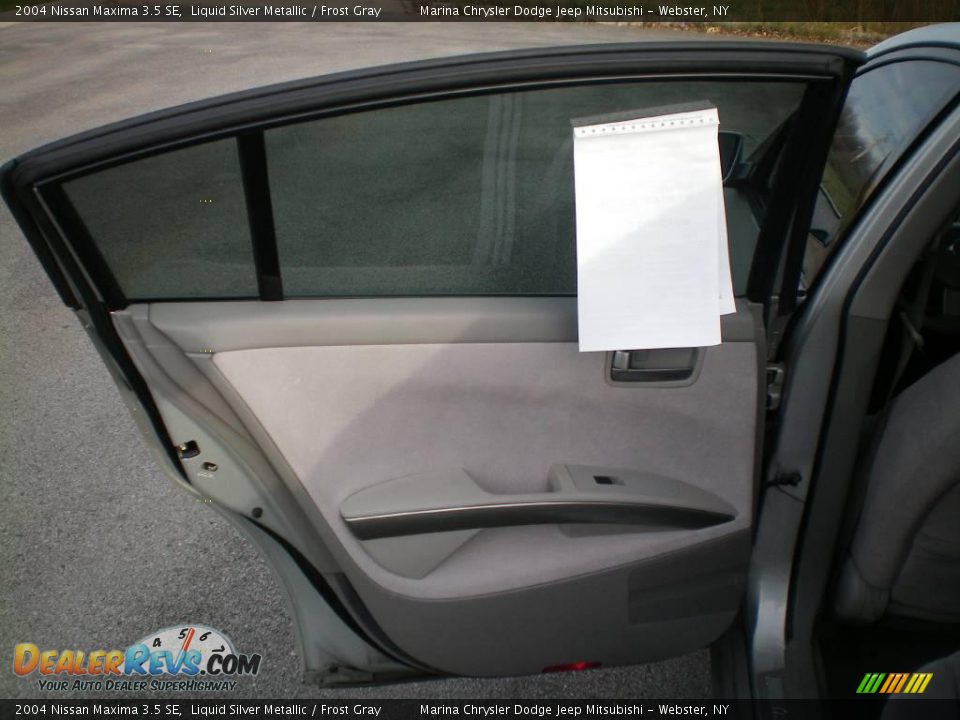 2004 Nissan Maxima 3.5 SE Liquid Silver Metallic / Frost Gray Photo #12