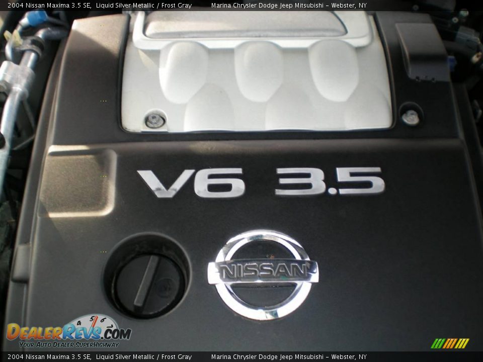 2004 Nissan Maxima 3.5 SE Liquid Silver Metallic / Frost Gray Photo #20