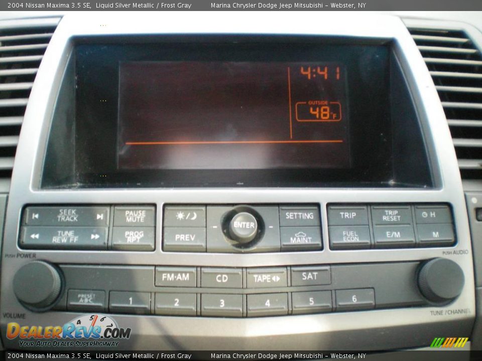 2004 Nissan Maxima 3.5 SE Liquid Silver Metallic / Frost Gray Photo #24
