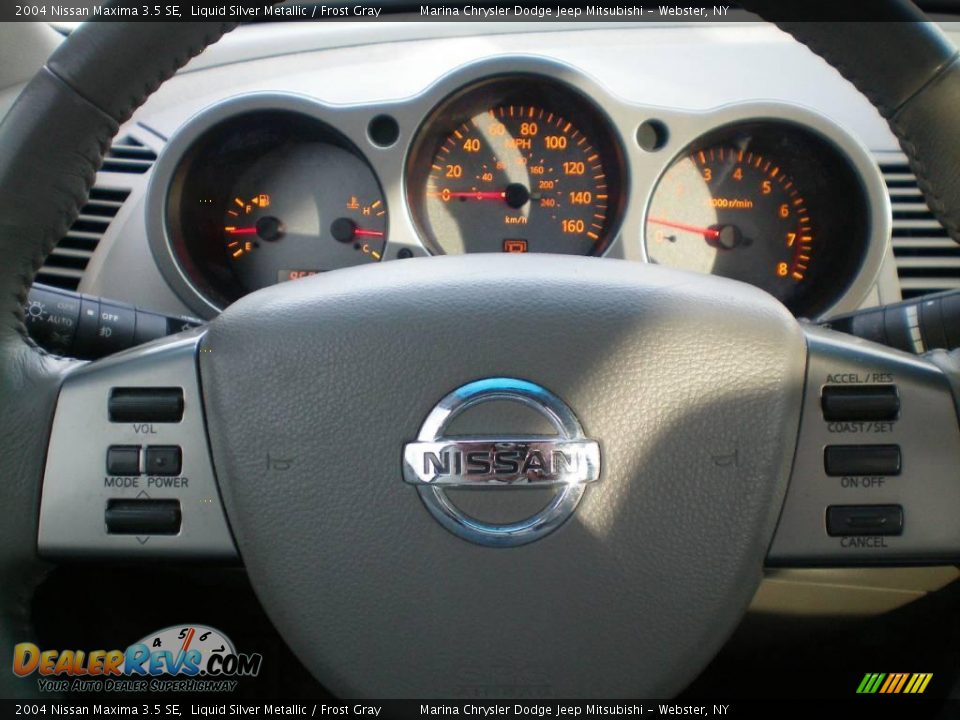 2004 Nissan Maxima 3.5 SE Liquid Silver Metallic / Frost Gray Photo #27