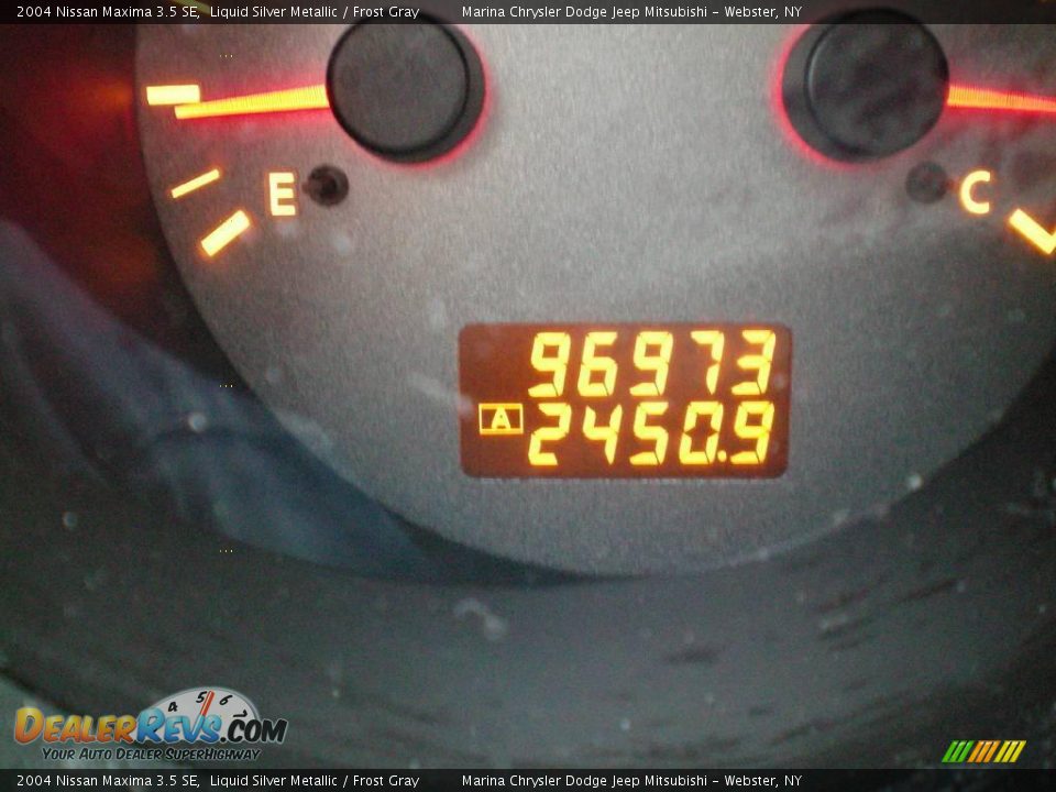 2004 Nissan Maxima 3.5 SE Liquid Silver Metallic / Frost Gray Photo #29