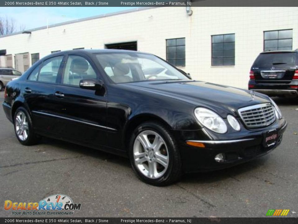 2006 Mercedes-Benz E 350 4Matic Sedan Black / Stone Photo #3