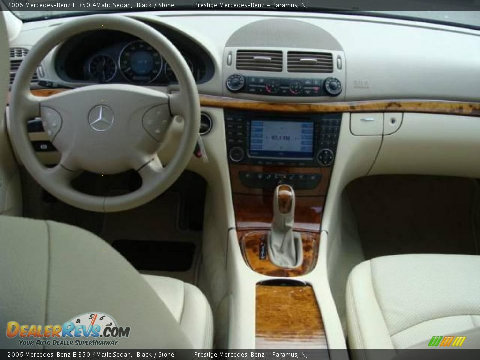 2006 Mercedes-Benz E 350 4Matic Sedan Black / Stone Photo #10