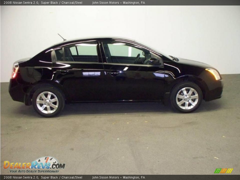 2008 Nissan Sentra 2.0 Super Black / Charcoal/Steel Photo #5