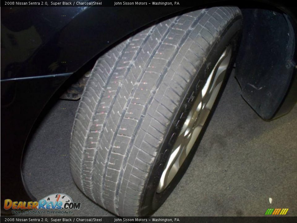 2008 Nissan Sentra 2.0 Super Black / Charcoal/Steel Photo #11