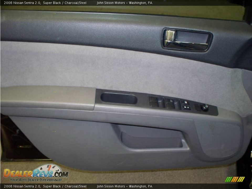 2008 Nissan Sentra 2.0 Super Black / Charcoal/Steel Photo #12