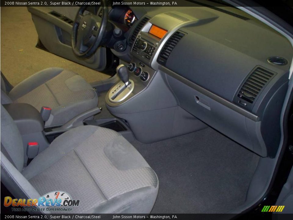 2008 Nissan Sentra 2.0 Super Black / Charcoal/Steel Photo #14