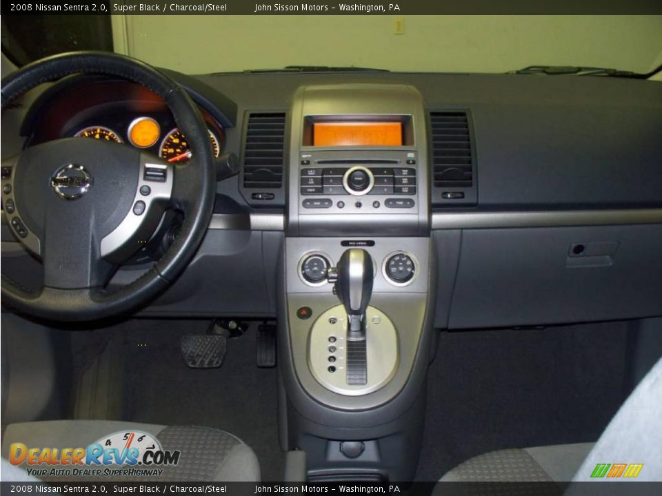 2008 Nissan Sentra 2.0 Super Black / Charcoal/Steel Photo #15
