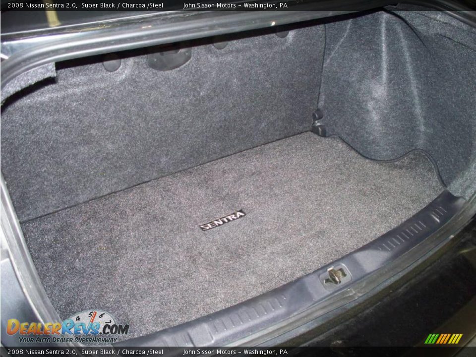 2008 Nissan Sentra 2.0 Super Black / Charcoal/Steel Photo #16