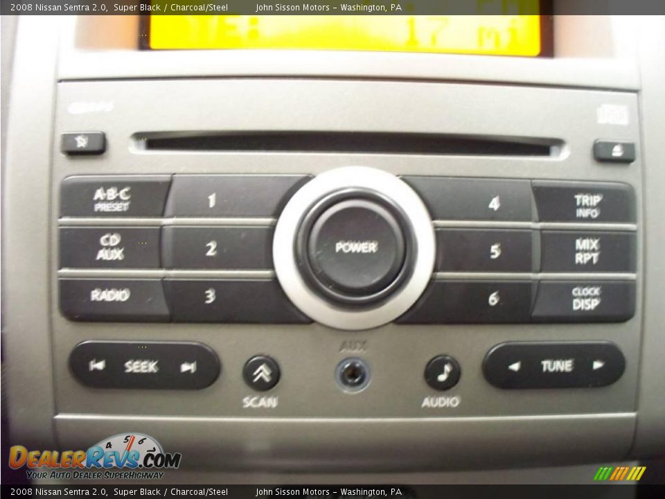 2008 Nissan Sentra 2.0 Super Black / Charcoal/Steel Photo #17