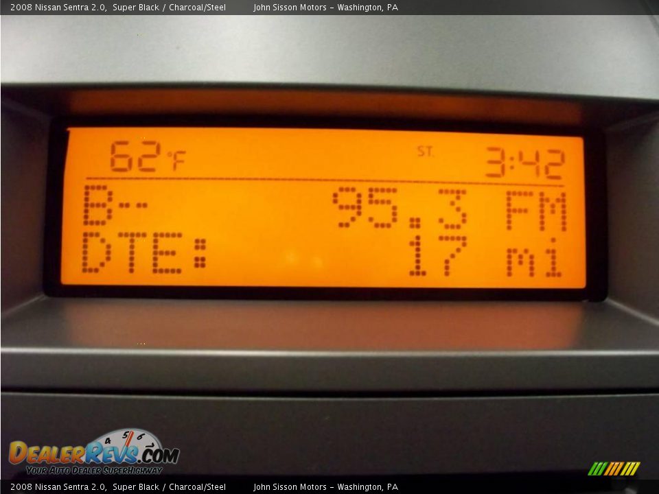 2008 Nissan Sentra 2.0 Super Black / Charcoal/Steel Photo #18