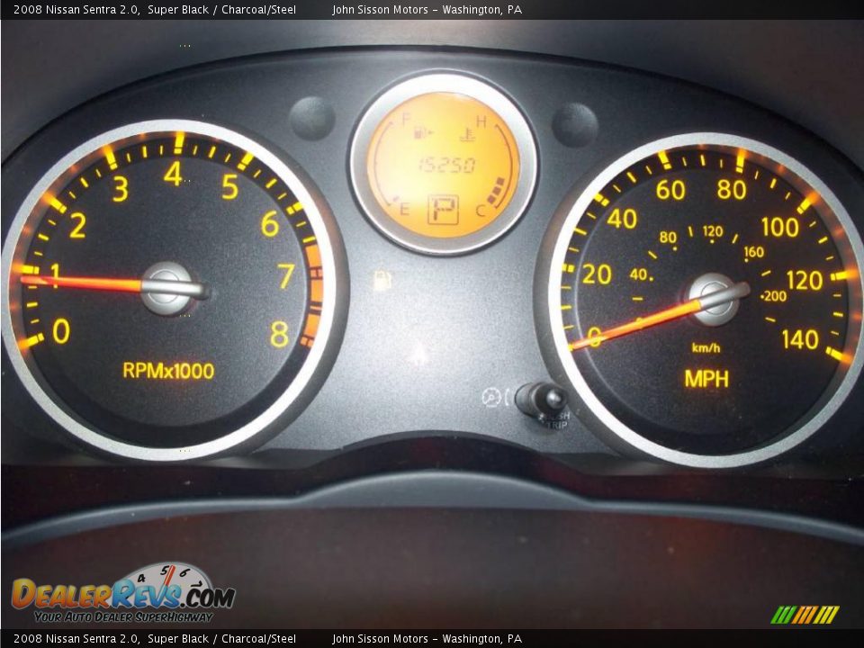 2008 Nissan Sentra 2.0 Super Black / Charcoal/Steel Photo #19