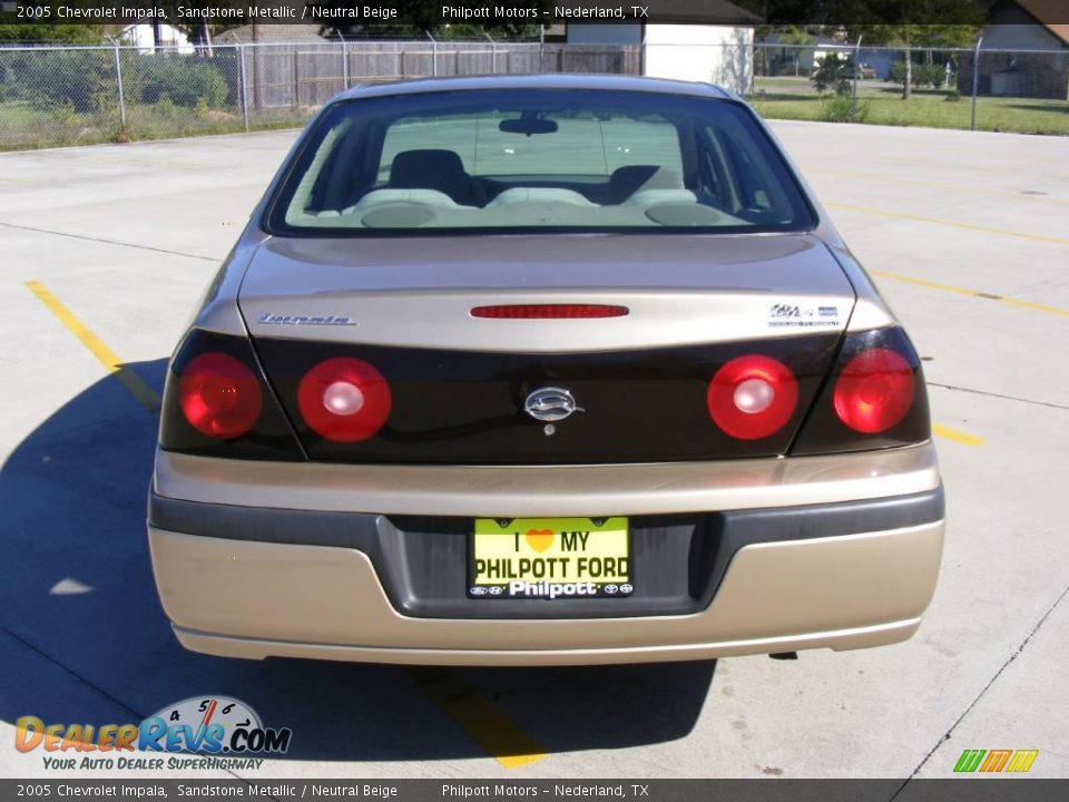 2005 Chevrolet Impala Sandstone Metallic / Neutral Beige Photo #4