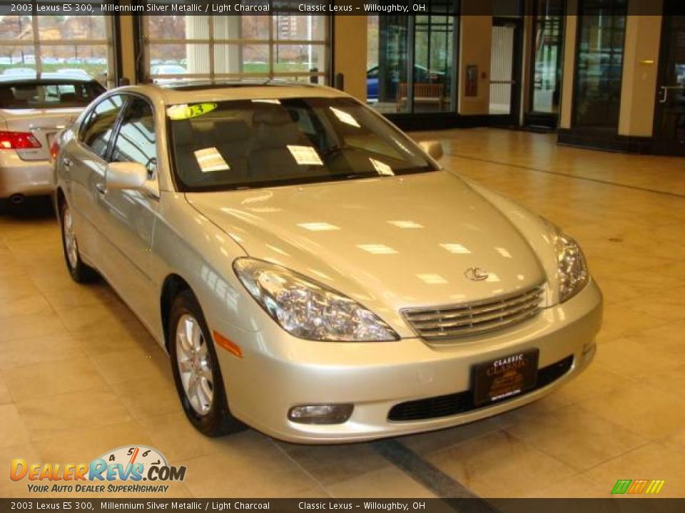 2003 Lexus ES 300 Millennium Silver Metallic / Light Charcoal Photo #3