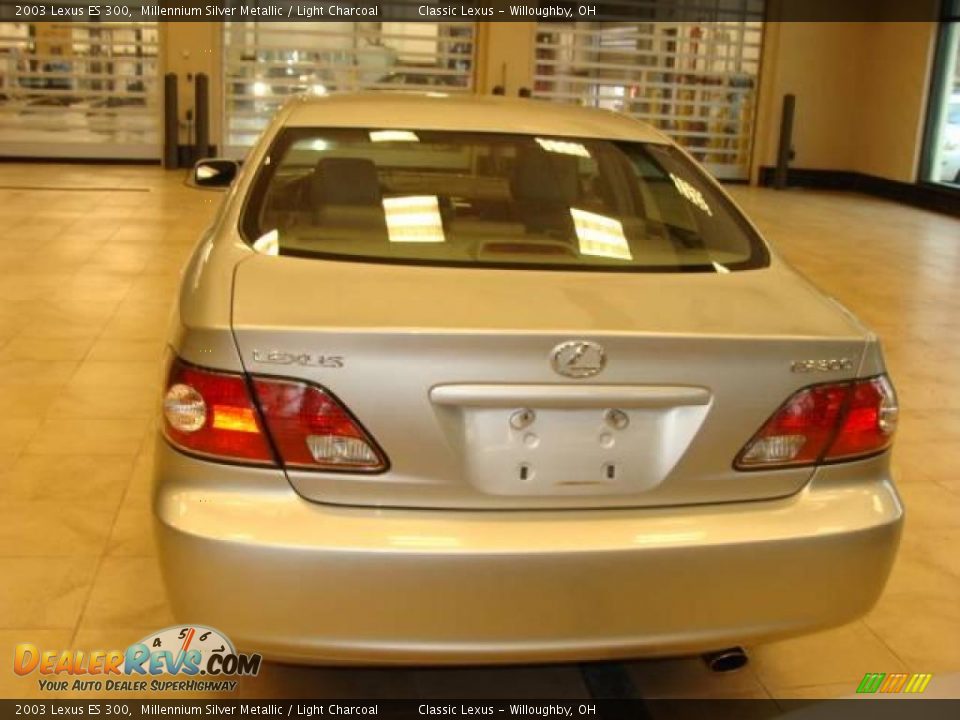 2003 Lexus ES 300 Millennium Silver Metallic / Light Charcoal Photo #4