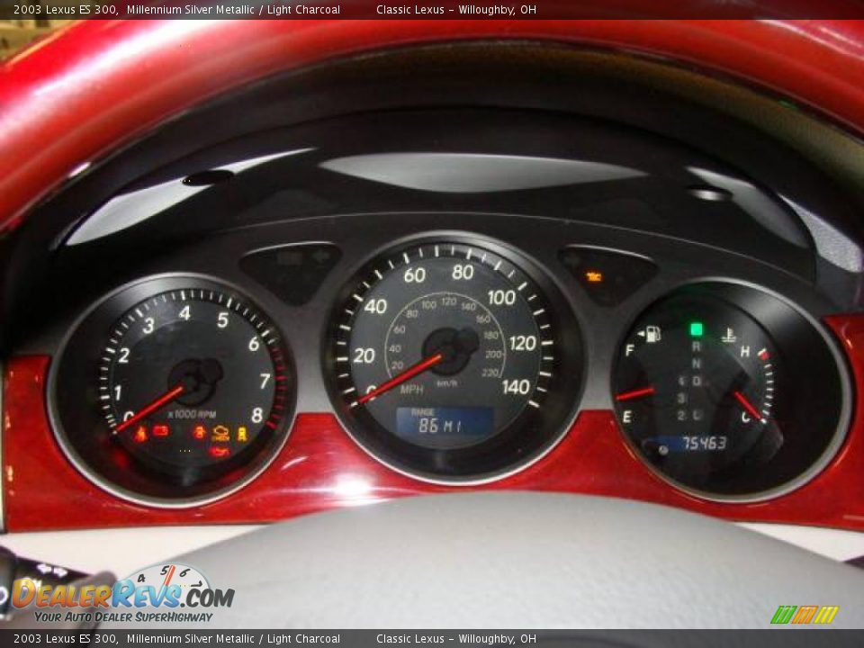 2003 Lexus ES 300 Millennium Silver Metallic / Light Charcoal Photo #11