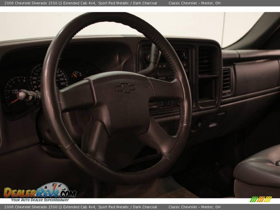 2006 Chevrolet Silverado 1500 LS Extended Cab 4x4 Sport Red Metallic / Dark Charcoal Photo #9