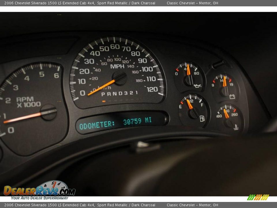 2006 Chevrolet Silverado 1500 LS Extended Cab 4x4 Sport Red Metallic / Dark Charcoal Photo #10