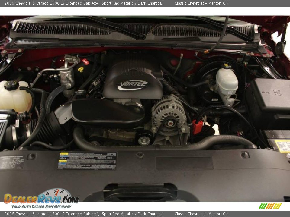 2006 Chevrolet Silverado 1500 LS Extended Cab 4x4 Sport Red Metallic / Dark Charcoal Photo #16