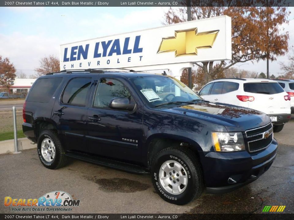 2007 Chevrolet Tahoe LT 4x4 Dark Blue Metallic / Ebony Photo #1