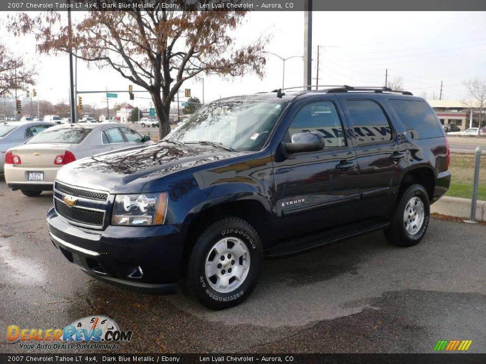2007 Chevrolet Tahoe LT 4x4 Dark Blue Metallic / Ebony Photo #3