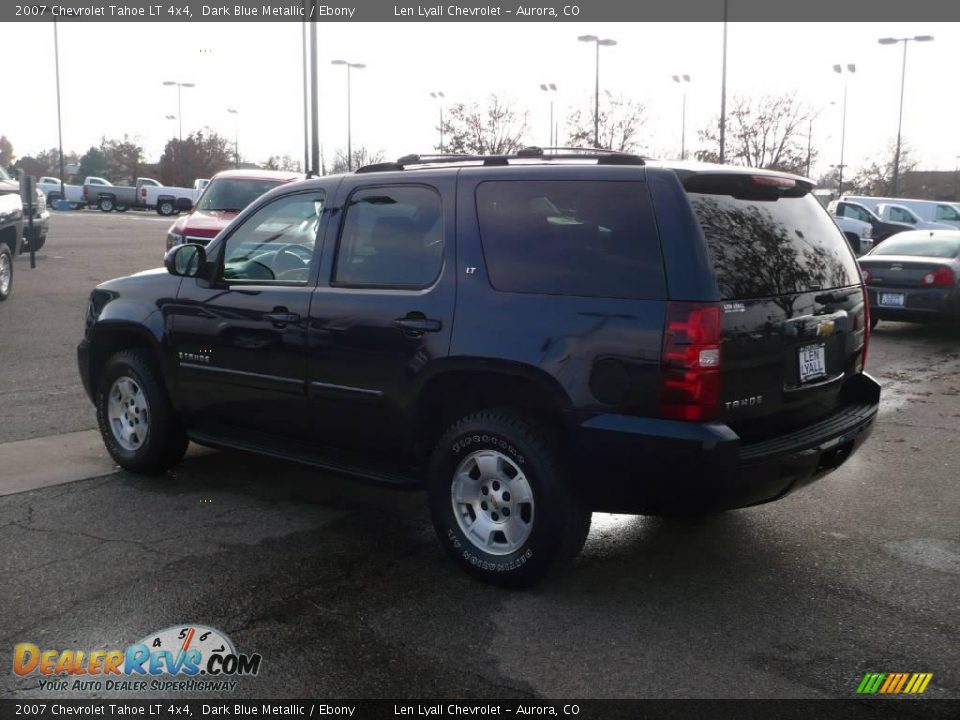 2007 Chevrolet Tahoe LT 4x4 Dark Blue Metallic / Ebony Photo #4