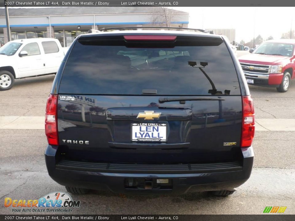 2007 Chevrolet Tahoe LT 4x4 Dark Blue Metallic / Ebony Photo #5