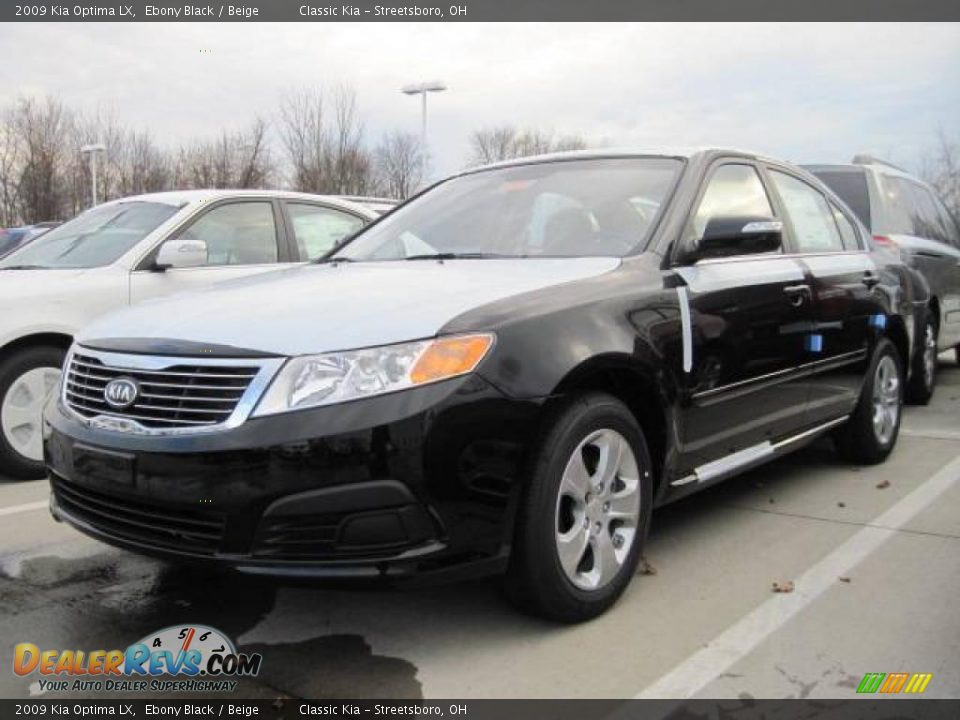 2009 Kia Optima LX Ebony Black / Beige Photo #1