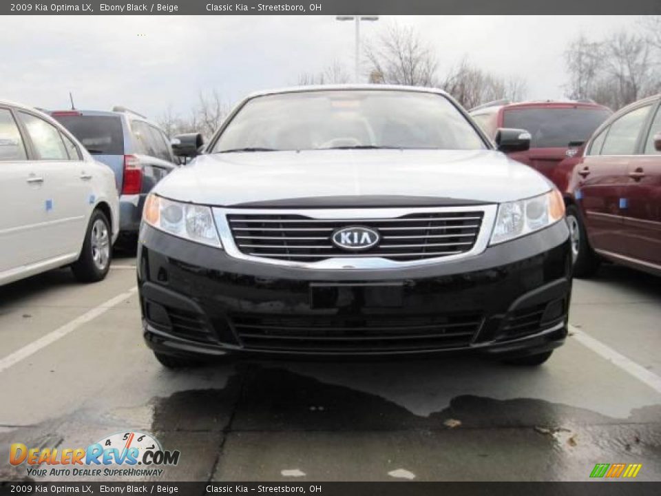 2009 Kia Optima LX Ebony Black / Beige Photo #2