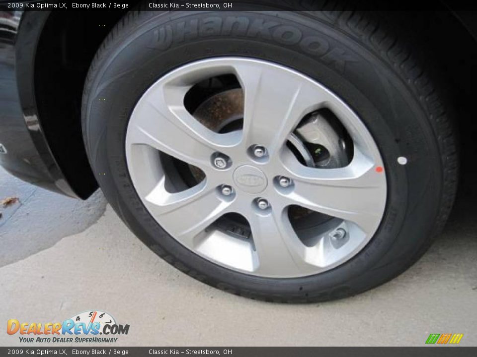 2009 Kia Optima LX Ebony Black / Beige Photo #5